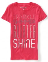 Dámské triko Aero Sparkle Shimmer Glitter - Růžová